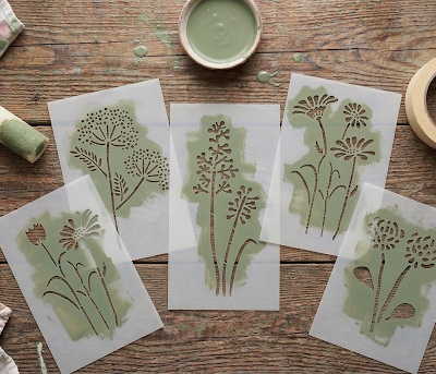 31 STENCIL PACK FLORES