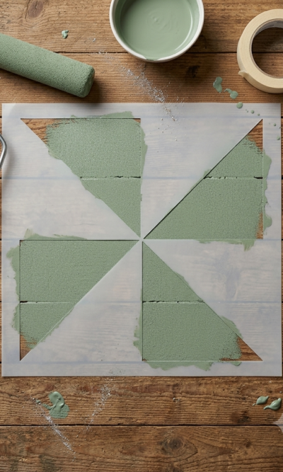 4 STENCIL TIANGULAR