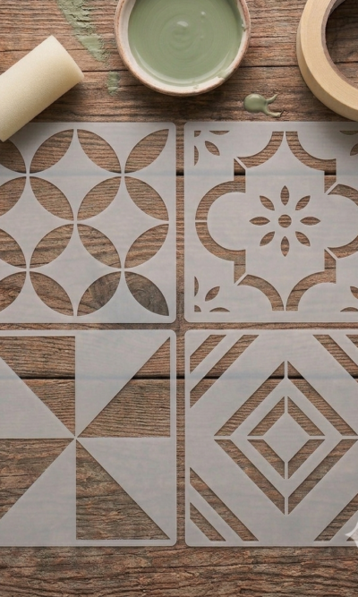 8 STENCIL PACK MOSAICO