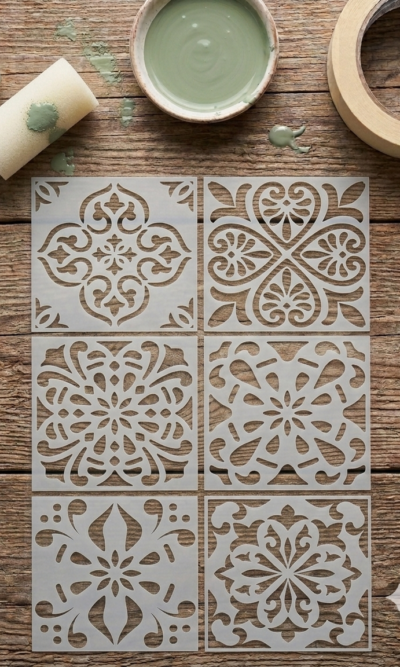 9 STENCIL PACK GRECIA