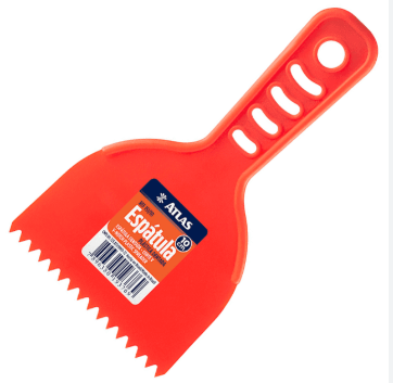 50 Espátula plástica dentada 10 cm
