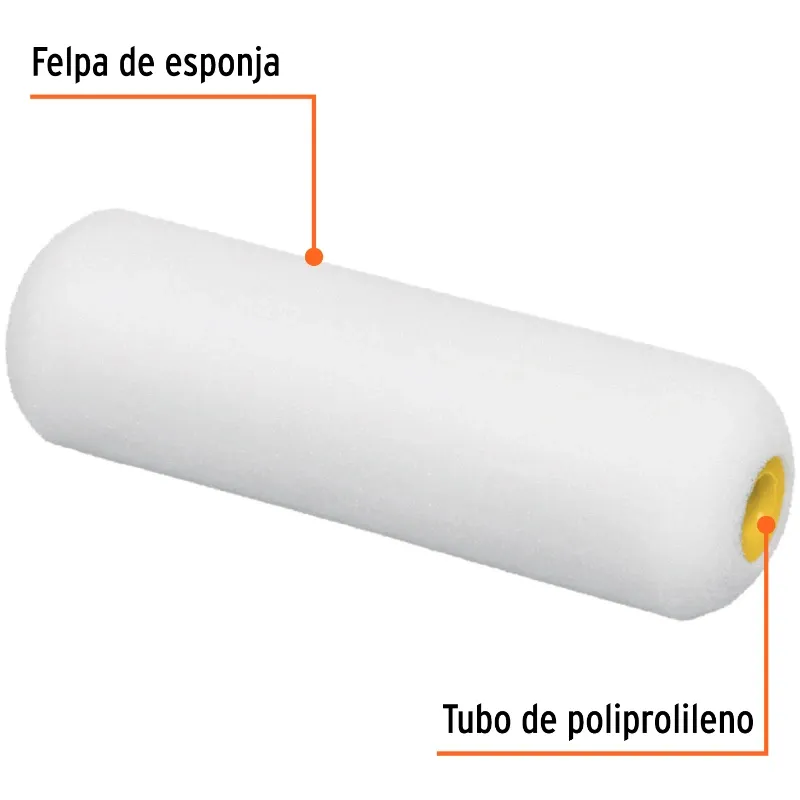 41 Repuesto Rodillo dde Espuma de Alta Densidad 10 cm - Imagen 3